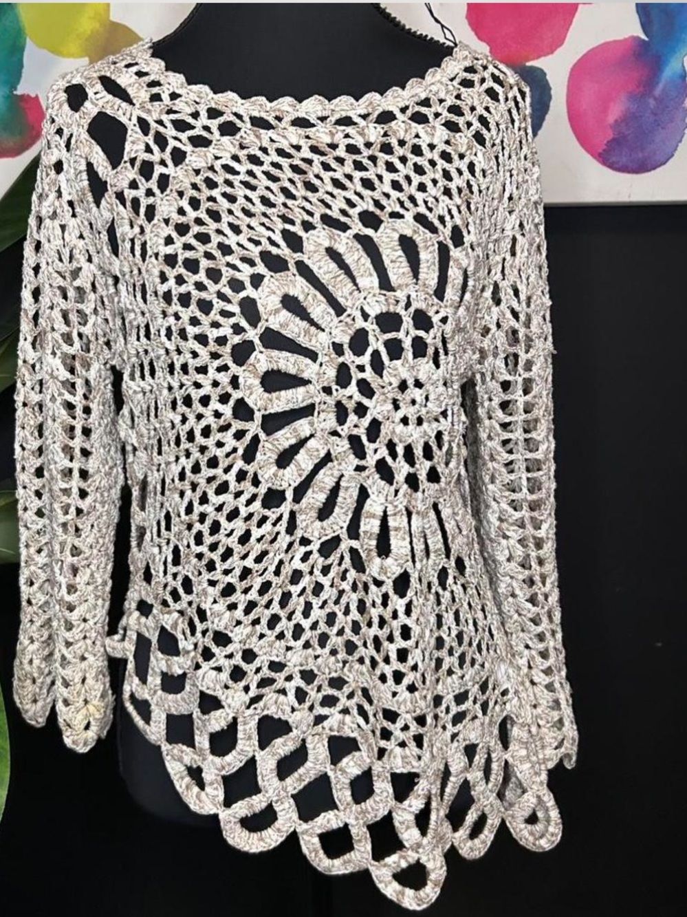 Boho Tempo Paris Crochet Top in Cream